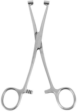 Lonrtesw Septum Forcep Stainless Steel Needle Clamp, Body Piercing Tool Professional Puncture Tool for Eyebrow Pierced