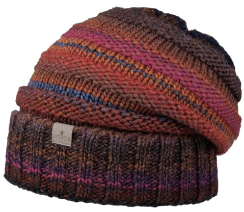 LIERYS Bernardo Oversize Umschlagmütze Winter-Beanie Fleece Schurwollgemisch Unisex Made in Germany Herbst Winter