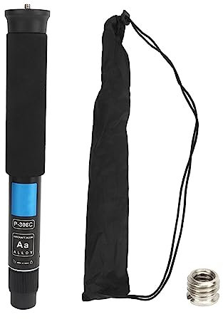 Camera Monopod, 一脚 一脚 8 Sections Selfie Stick Pole Aluminum Alloy P308C, small monopod, monopod with Storage Bag and Lanyard for Hiking, Camping, Photography