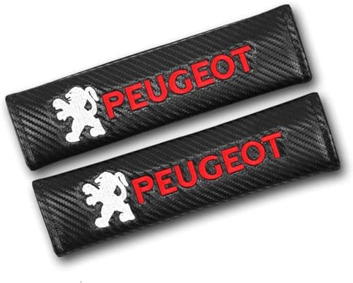 YHRNN 2 Stück Gurtpolster Auto für Peugeot 107 108 206 207 308 307 508 2008 3008, bnehmbar Sicherheitsgurt Schulterpolste Sicherheitsgurt Polster Sicherheitsgurtschutz Zubehör,A