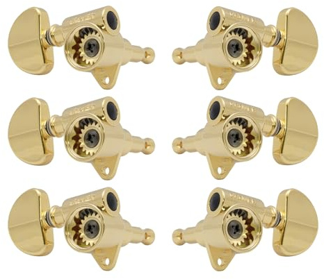 Grover 102SVG Skeleton View Rotomatics - Guitar Machine Heads, 3 + 3 - Gold