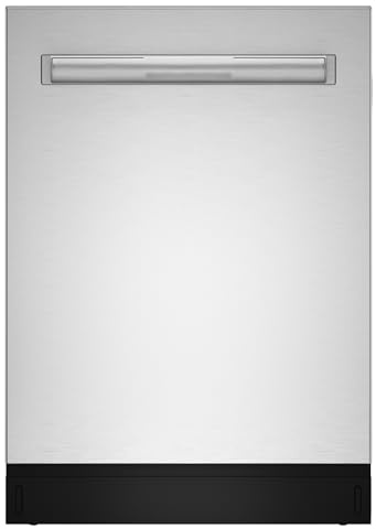 Sharp SDW6726MS 24-inch Stainless Steel Dishwasher, 47 dB Library Quiet, Third Rack, Power Wash Sprayer, 12 Place Settings,