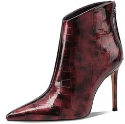 QUEEN HELENA Tronchetti con Tacco a Spillo Stivaletti con Zip Donna K4000