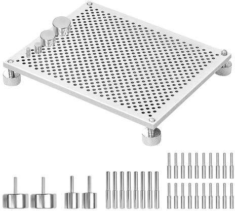 hzexun Wire Bending Jig, 11.7 x 14CM Square jig, Includes 32 Metal pegs for Jewelry Making Tools and Wire Wrapping Kit and Craft Creation