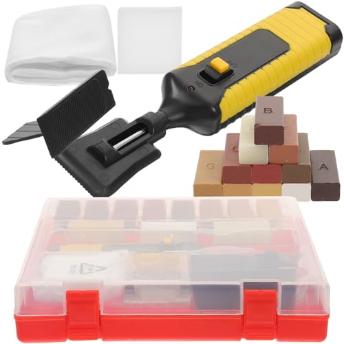 TOPPERFUN Vinyl Plank Flooring Scratch Repair Tool Furniture Repair Kits 6.68x1.45x1.18in Wax Abs Excellent Craftsmanship Adorable Shapes Built-in Premium Heaters for Light Scratches