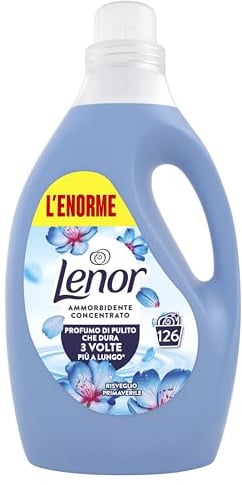 Lenor Ammorbidente Lavatrice Concentrato 126 Lavaggi, Risveglio Primaverile, Profumo di Pulito Che Dura 3 Volte Più a Lungo