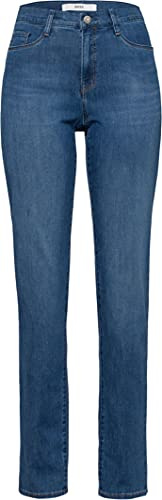 BRAX Damen Style Carola Blue Planet Nachhaltige Five-Pocket Jeans Used Regular Blue 29W / 30L