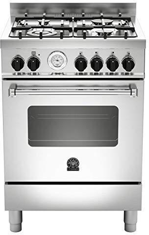 Bertazzoni La Germania Americana AMN664GXT cucina Piano cottura Acciaio inossidabile Gas A+