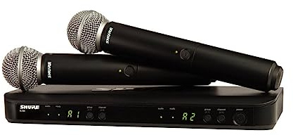 Shure Wireless Microphone System, Black (BLX288/SM58-H9)