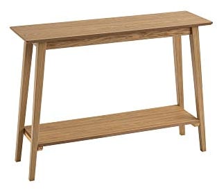 LOLAhome Consola Recibidor de Estilo Nórdico de Color Natural de 100 cm de Ancho, 30 cm de Fondo y 72 cm de Altura