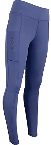 AK Oreo AKRS-6052-01 - Pantalones de equitación transpirables de cintura alta con agarre de silicona para asiento completo