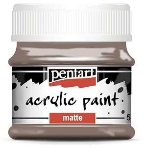 Pentart Acrylic Paint Matte 50 ml Vintage Brown, ONE