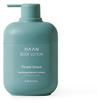 HAAN - Feuchtigkeitsspendende und pflegende Körperlotion mit 97% natürlichen und präbiotischen Inhaltsstoffen. Nachfüllbar mit Forest Grace Fraganza