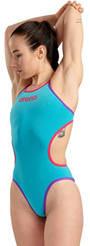 ARENA Damen One Women's Double Cross Back Swimsuit Badeanzug, Martinica, 34