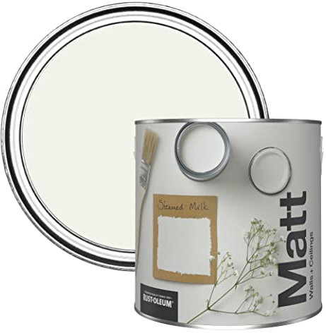 Rust-Oleum Colours Matt Emulsion Wall and Ceiling Paint - Steamed Milk 2.5L