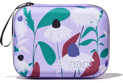 Nanit Travel Case – Protective Hard Shell Carrying Case Pro Baby Monitor and Multi-Stand Travel Accessory, Purple Floral