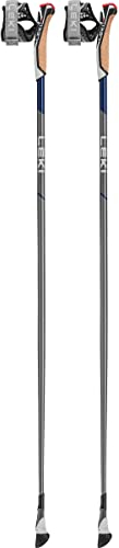 LEKI Smart Flash Stöcke, Light Anthracite-Midnight Blue, 100CM