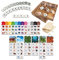 Ulanik Horizon ABC Holzpuzzle, Match Spiel für Kleinkinder, 223 Teile, ab 3 Jahren, Farben, Buchstaben, Zahlen, Natur, Lernspielzeug für Vorschule, Montessori Lernspielzeug