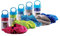 Muxel 5 X Cool Down Handtuch Kühltuch gegen Schweiß Sporthandtuch Fitnesshandtuch Sortiert Blau Grau Pink Grün Türkis