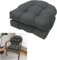 Hängende Stuhlschaukel – Runde Eierkissen for Drinnen Und Draußen, Stuhlpolster In U-Form, Atmungsaktive Stuhlpolster for Gartenbank (Color : Gray, Size : 48x48cm)