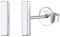 FOCALOOK Ohrstecker Silber 925 Damen Ohrringe Herren Ohrringe Rechteck Silver Earrings Piercing Ohr Medizinische Ohrstecker Earrings Accessoire Ohrschmuck