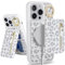 SailorTech iPhone 13 Pro Max Phone Case with Card Holder, iPhone 13 Pro Max Case Magsafe Ring Stand with Kickstand Card Slots Wallet Detachable 2-in-1 Zipper Case - White Leopard