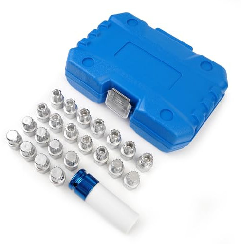 BHB 23Set Anti-Theft Wheel Lock Nut Removal Tool Compatible with VW & Audi & Skoda Including 1/2 Square Drive Adapter