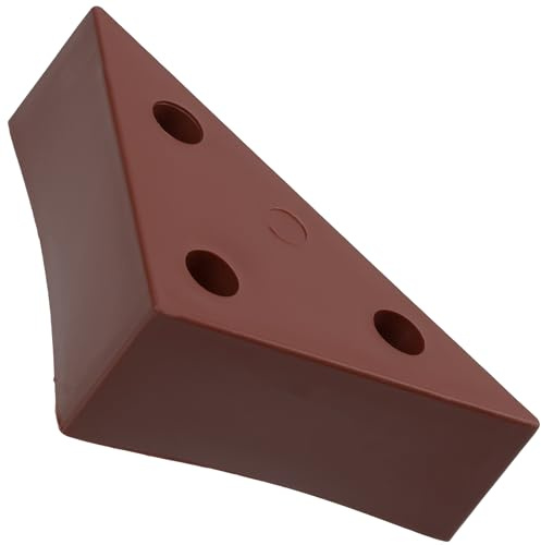 AERZETIX: C42461 - Satz von 4 dreieckigen Möbelfüßen 105x75x30 mm - kirschrot - aus Kunststoff - beschläge für möbelzubehör TV Furniture küche Bad Bett