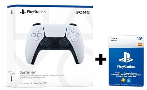 Playstation Sony 5 - Mando inalámbrico DualSense + 10 Store Tarjeta Regalo | PSN Cuenta española [Código por correo]