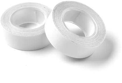 Bkemkri 2 Rouleaux de ruban adhésif double face transparent, ruban adhésif double face pour vêtements, ruban adhésif pour le corps, ruban adhésif pour le tissu, ruban adhésif pour la robe
