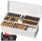 Batteriebox Batterie Aufbewahrungsbox, Batterie Organizer für 115 AAA AA Batterien, Kunststoff Batterien Aufbewahrung mit Tester, Nur Box
