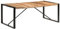 Xichuzi Esstisch, Esszimmertisch, Baumkantentisch, Dining Tables, Esszimmermöbel, Küchentisch, 200x100x75 cm Massivholz mit Palisander-Finish