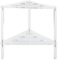 Corner Shower Bench, Doppel-Tier, transparent, wasserdicht, 29 x 30 x 40 cm, rutschfester, robuster Sitz, platzsparend, für Badezimmer