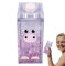 Fridge Milk Storage Container, Milk Box for Refrigeration - 400ml Clear Straw Water Drink Box with Square Straw Milk Carton Shaped - Storage