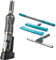 Beldray 2 in 1 Vacuum Cleaner & Window Squeegee Set – Rechargeable Cordless Hand Vac with HEPA Filter & 2 Speeds, 5-Piece Window Cleaner with Extendable Pole, Portable, Streak-Free, Lightweight