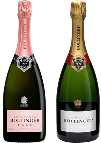 Bollinger Special Cuvee Brut & Rose Champagne Duo - 2 x 75cl - Champagne Gift Set