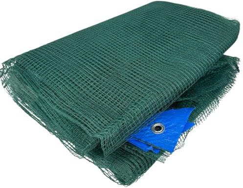 acquaverde | Telo Raccolta Olive 8x8 mt Intera in Monofilo Antispina, 33 g/m², Rete Verde con Occhielli in Metallo e Angoli Rinforzati – Ideale per Olive, Frutta, Noci, Mandorle e Castagne