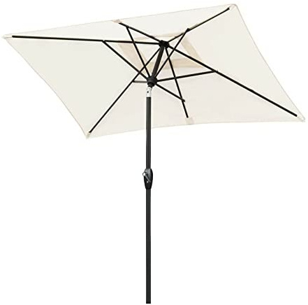 QYYZTQY 210x140cm extérieur Pare-Soleil Crème Parasol de Patio