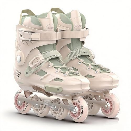 Inline Skates für Damen und Herren, Professional Fitness Inliner Skates mit ABEC-7 Kugellager, 84A PU-Rollen, Atmungsaktives Waschbares Innenfutter