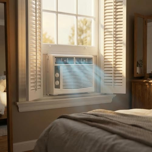 Generico Condizionatore Portatile, 5,000 BTU, 115 V, modalità Raffreddamento, deumidificazione e Ventilazione, con Telecomando, per Ambienti Fino a 250 Piedi²