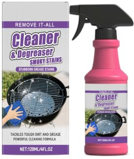 Grill Cleaner & Degreaser Spray – 120ml BBQ Grate Cleaner