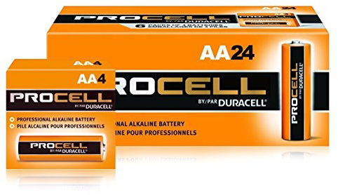Duracell Procell AA 24 Pack PC1500BKD09 | For smoke detectors, digital locks, medical devices, trail cameras; 10-year shelf life; reliable from -4F to 129F