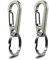 IVIA Hundemarken-Clips, 2 Packungen/mehrere Größen 304 Edelstahl, Schnellclip mit Ringen, einfach zu wechseln, für Hunde/Katzen-Halsbänder und Geschirre, 2small(Grey)