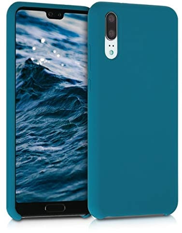 kwmobile Housse Compatible avec Huawei P20 Coque - Housse de téléphone Protection Souple en TPU Silicone - Turquoise Mat