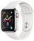 Apple Watch Series 4 40mm (GPS + Cellular) - Edelstahlgehäuse Silber Weiß Sportarmband (Generalüberholt)
