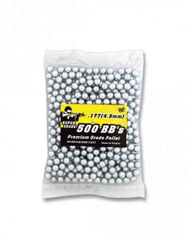 Goldenball Bolsa 500 Bolas Acero INOX Inoxidable 4,5 mm Paintball Airsoft Softball Tiro Deportivo y recreativo Camping Outdoor 35010 + Portabotellas de regalo