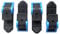 KLICKfix Unisex – Erwachsene City-Twisthaken, schw/blau, 4er Beutel