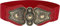 BlackButterfly Vintage Weit Elastisch Dehnbar Antik Schnalle Gürtel (Rot, XXL)