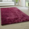 Paco Home Hochflor Teppich Wohnzimmer rutschfest Fellteppich Shaggy Flauschig Weich Modern Kunstfell Fell Imitat Einfarbig, Grösse:200x290 cm, Farbe:Lila