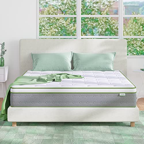 Novilla Tonnentaschenfederkernmatratze 120x200 Federkernmatratze Höhe 20cm Härtegrad H2 H3 Öko Tex Zertifiziert Rollmatratze mit Gel Memory Schaum Mittelfest Punktelastizität